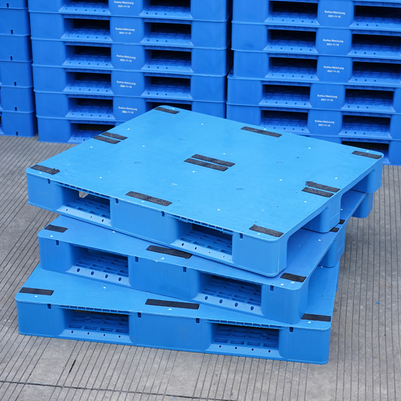 Heavy Load Euro Pallet 1200x1000 Single Faced Style With Solid Surface For Racking Ground Use Plastic Pallets