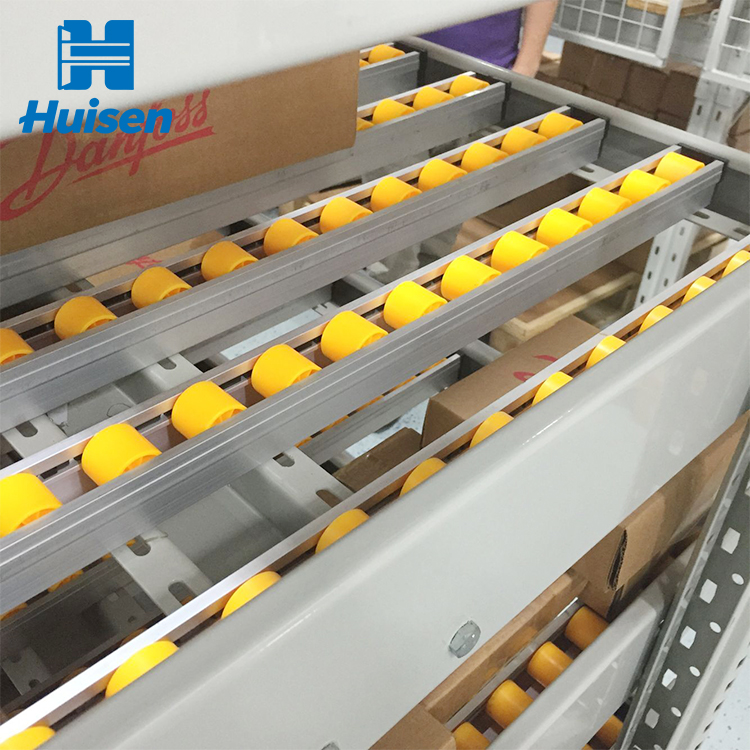 Automated Adjustable Durable Heavy Duty High Density Gravity Roller Shelves Steel Flow Rack Shelving System for Warehouse