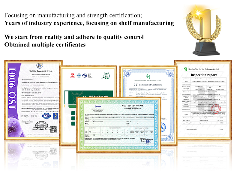 CE, ISO, and MTC Quality Management System Certifications