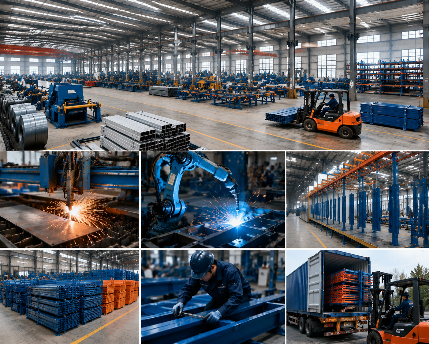 Heavy Duty Steel Telescopic Cantilever Rack System Powder Coated Corrosion Resistant Customized Industrial Warehouse Racking