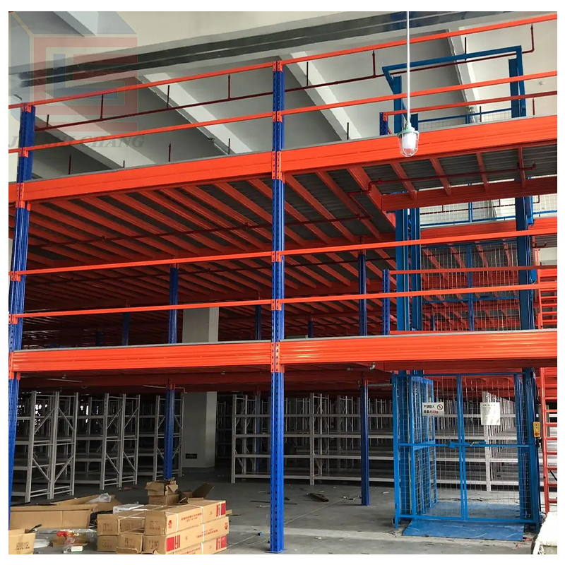 Heavy Duty Mezzanine Racking System Custom Industrial Storage Shelves and Platform