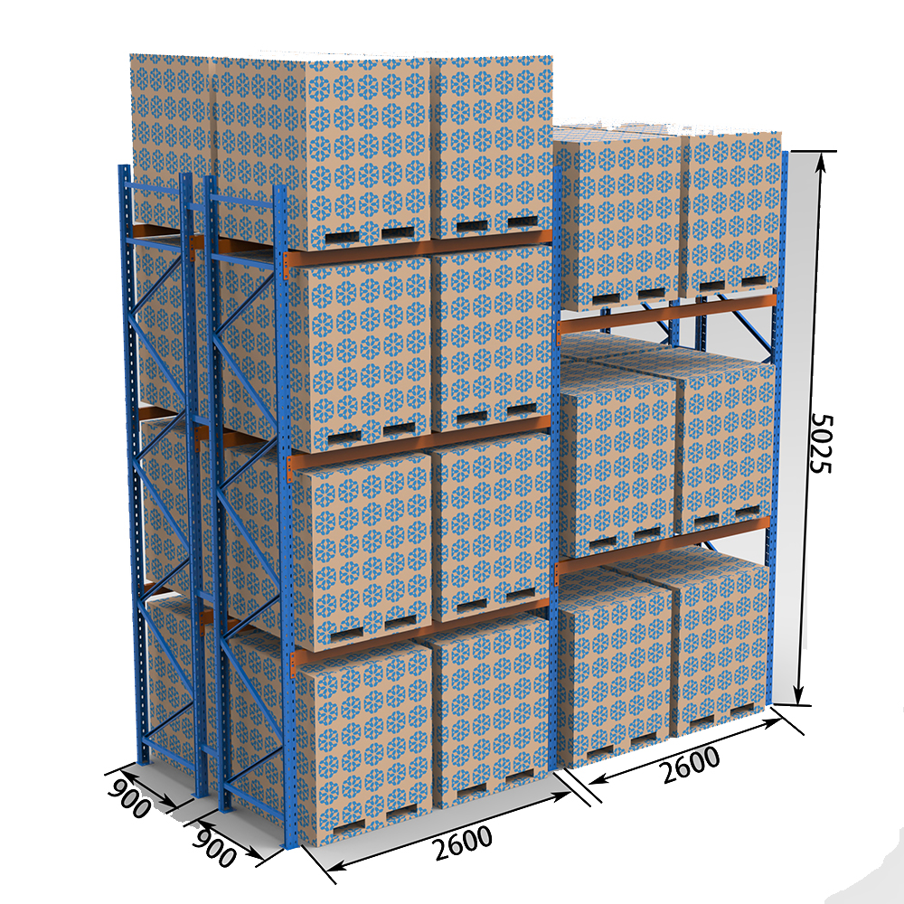 Pallet Racking Supply Certificated Factory 2 Ton Selective Double Deep Commercial Pallet Rack Storage Rack