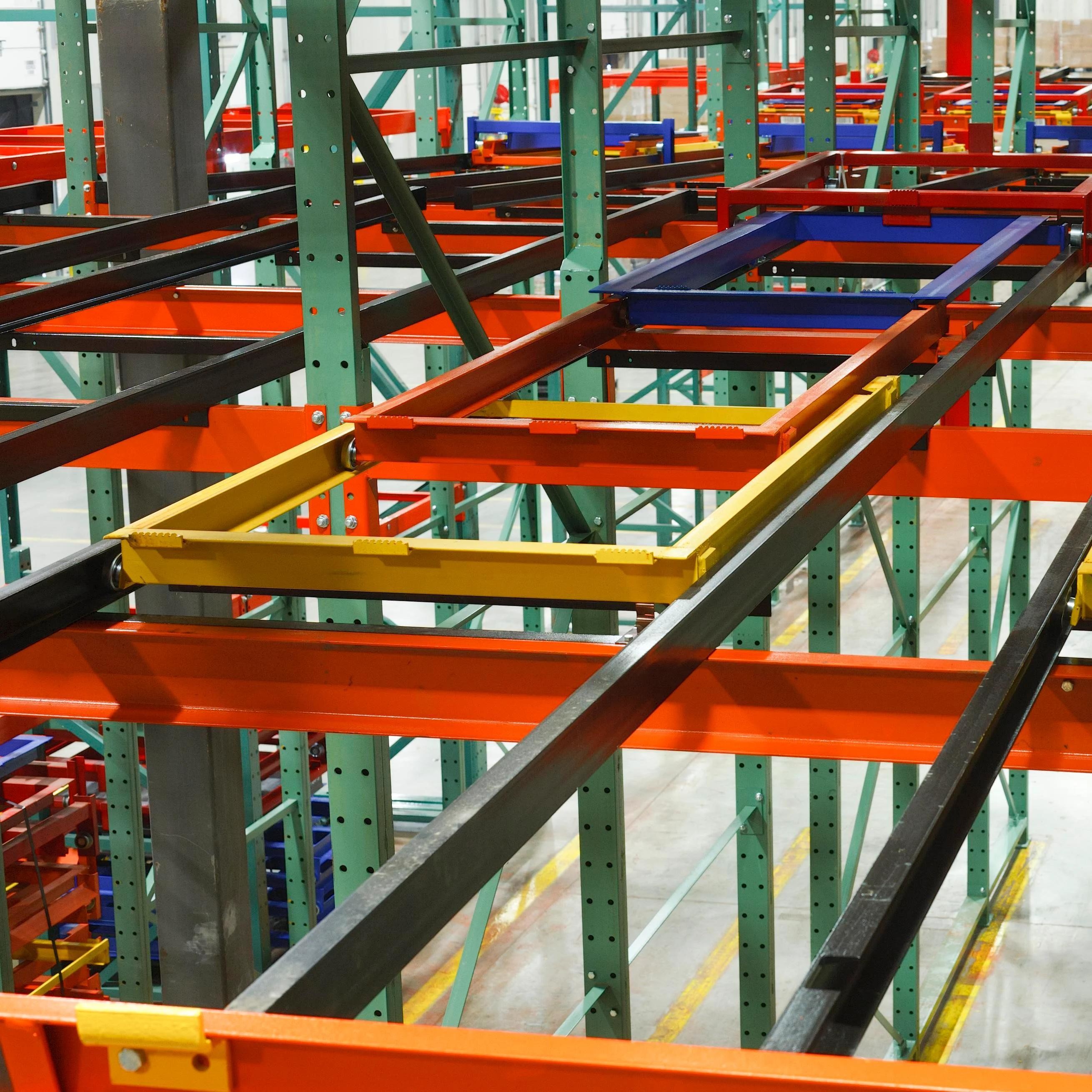 Peterack CE Certification Supplier Heavy Duty Warehouse Racking System Storage Shelf Stacking Rack Shelves Push Back Pallet Rack