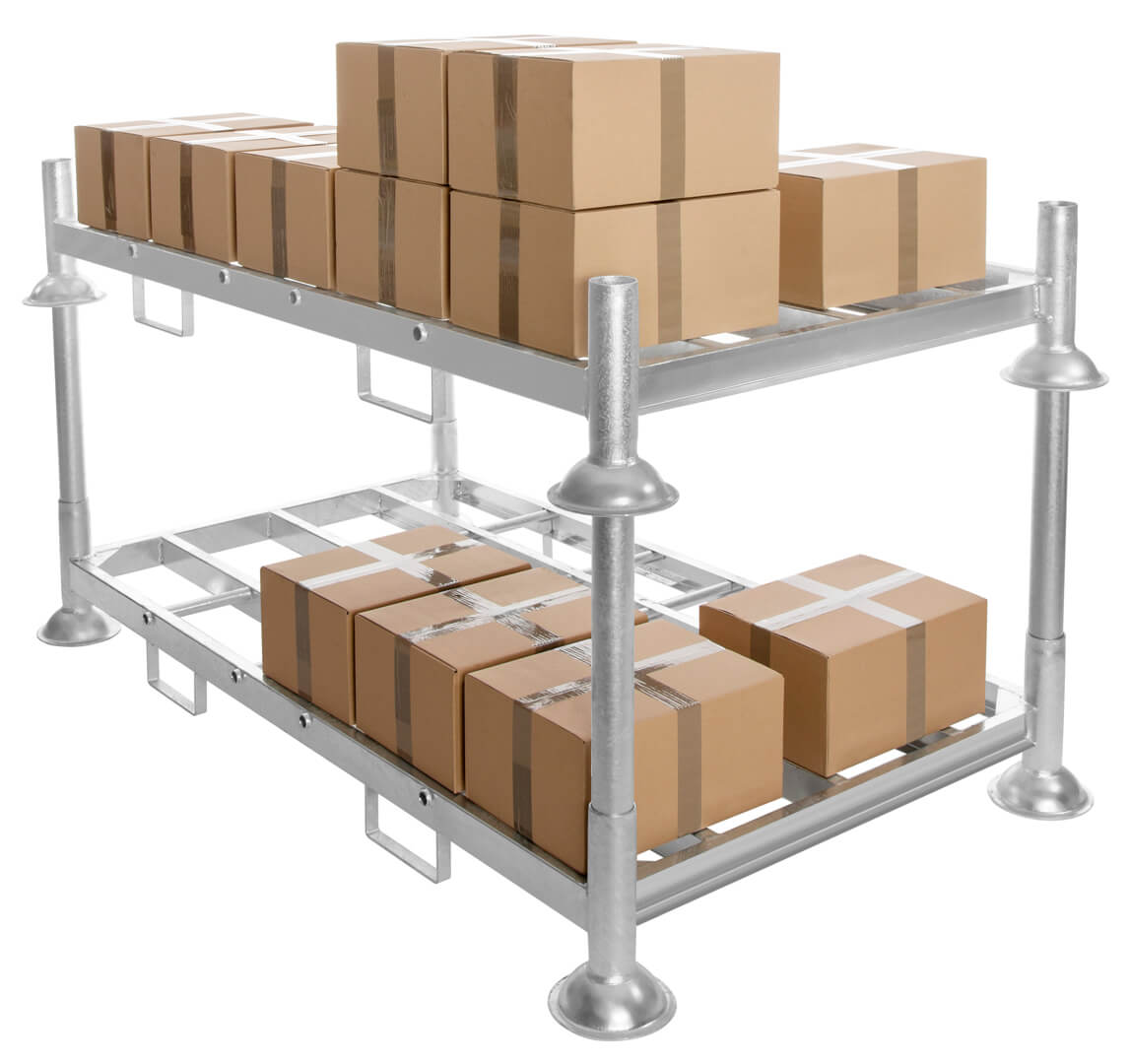 Heavy Duty Steel Pallet Racking System Metal Stacking Steel Storage Truck Tire Pallet Rack Steel Pallet