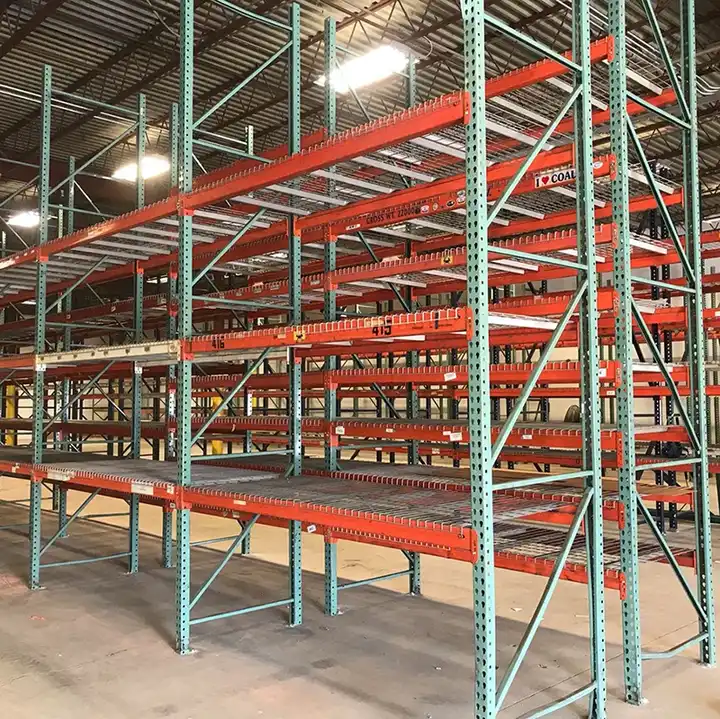 Teardrop Pallet Rack Mesh Vertical Storage Adjustable Shelves Unit Vna Racking System