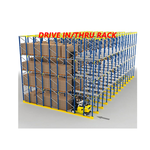 High Density Drive-In Pallet Rack Warehouse Storage System Drive in Rack Pallet Racking Double Deep Pallet Racks