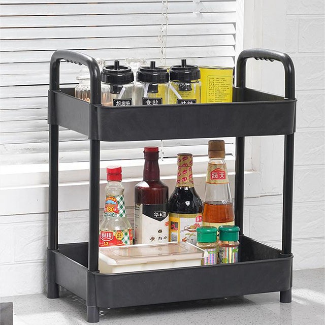 Household Trolleys Storage Rack 3 Tier Trolley Roller Trolley