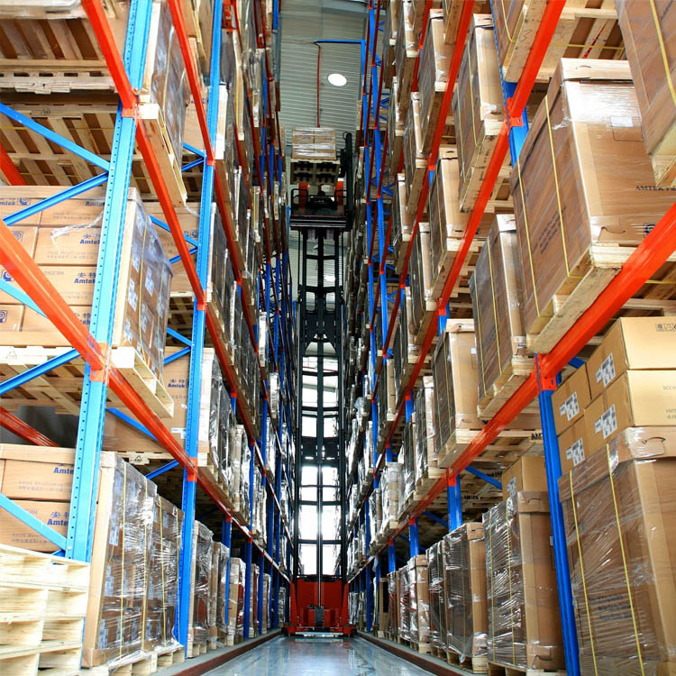 Industrial Warehouse Storage Steel Racking System Heavy Duty Very Narrow Aisle Racking
