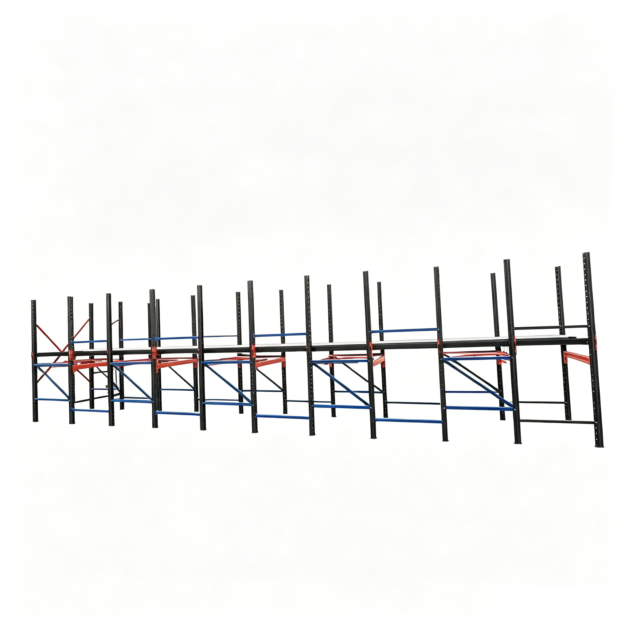 Custom Heavy Duty Drive-In Storage Rack, High Strength High Load Through Type Warehouse Pallet Racking