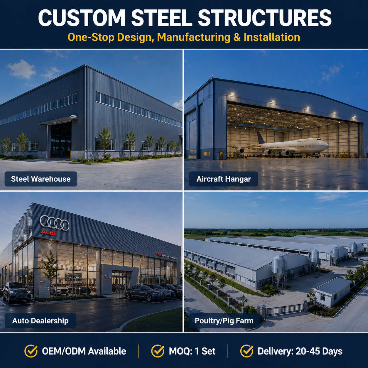 Steel Warehouse Rack Systems Storage Steel Warehouse with Shelving Units and Steel Stairs for Warehouse