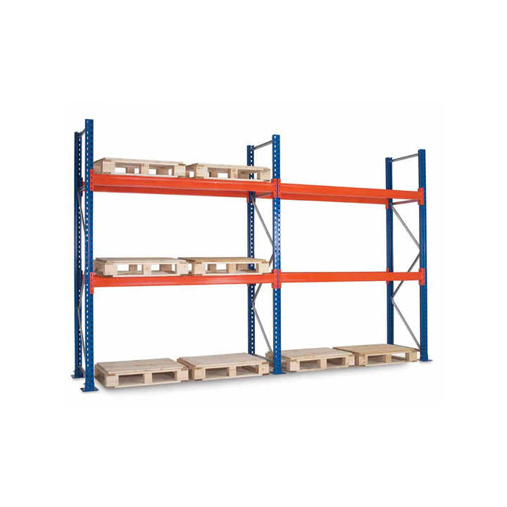 Direct Factory High-Density Double Deep Metal Shelf Durable Pallet Storage Rack Free Layout Design for Warehouses Iron Material