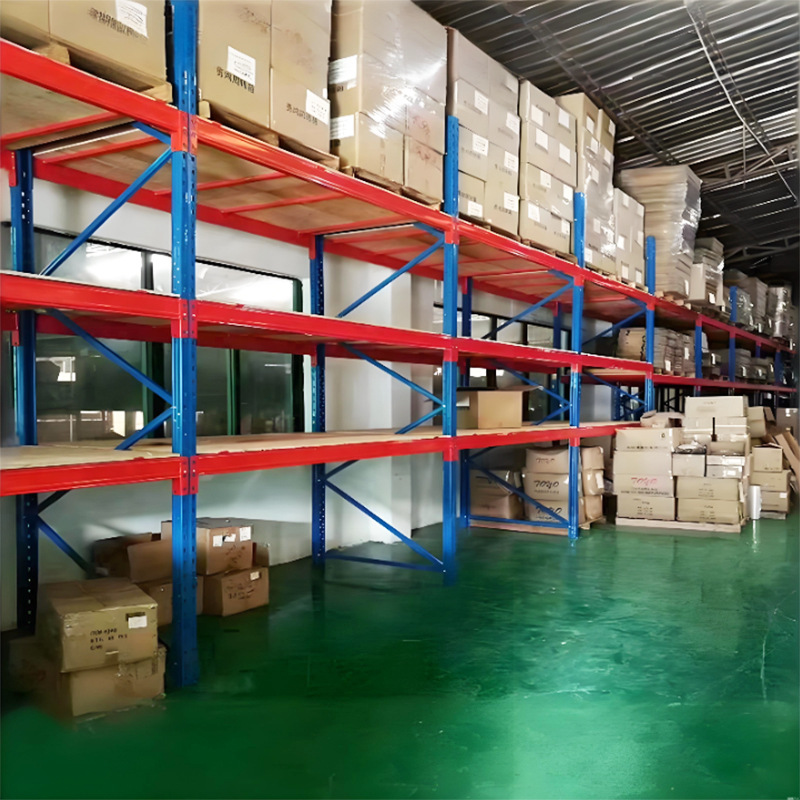 Heavy-duty Cold-rolled Steel Warehouse Racking Extra-Strong Load Capacity Thickened Construction Four-Layer Industrial Shelving