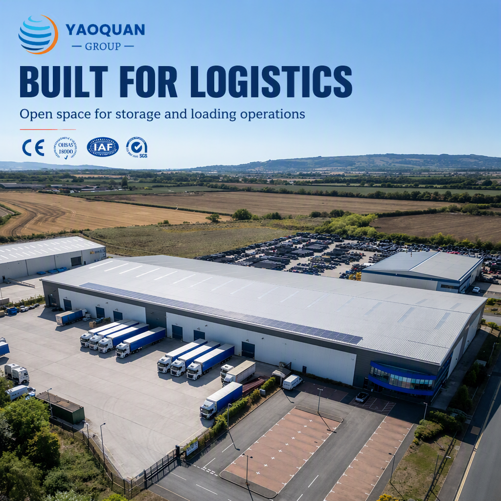 Prefab Steel Frame Cold Storage Logistics Warehouse Distribution Center Building With Mezzanine Floor Racking System