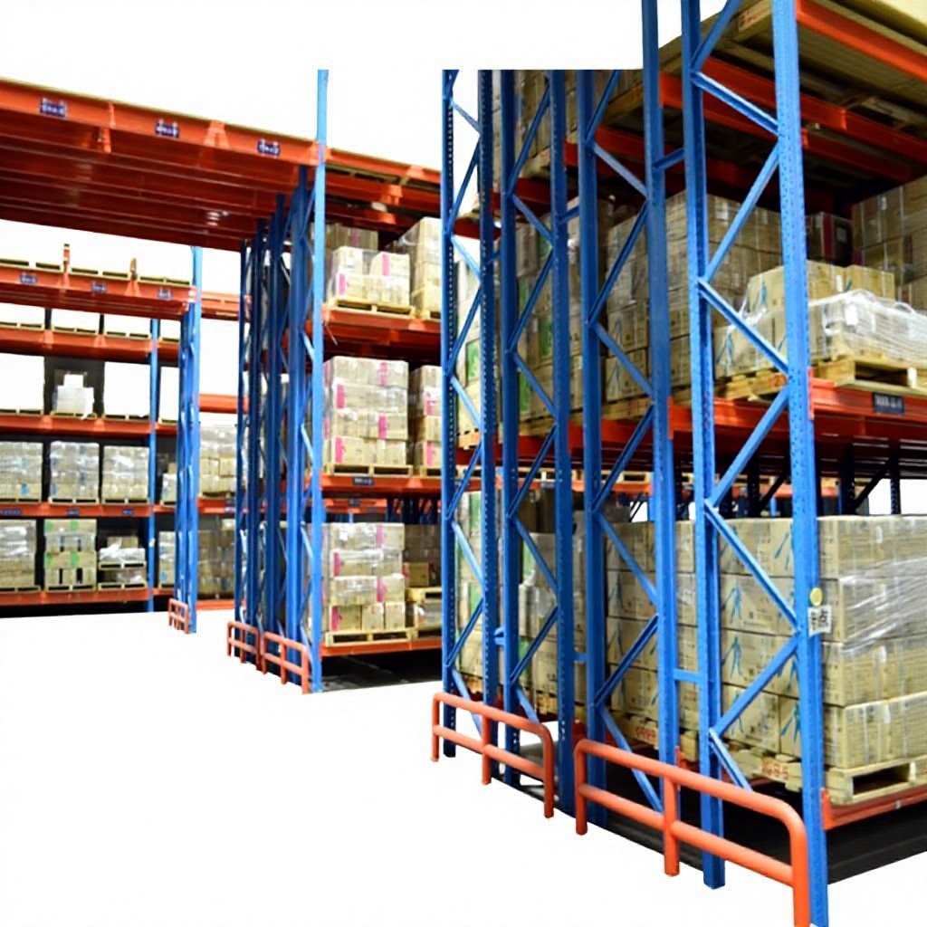 Very Narrow Aisle Pallet Racking VNA Rack Heavy Duty Warehouse Storage Racking System Customized