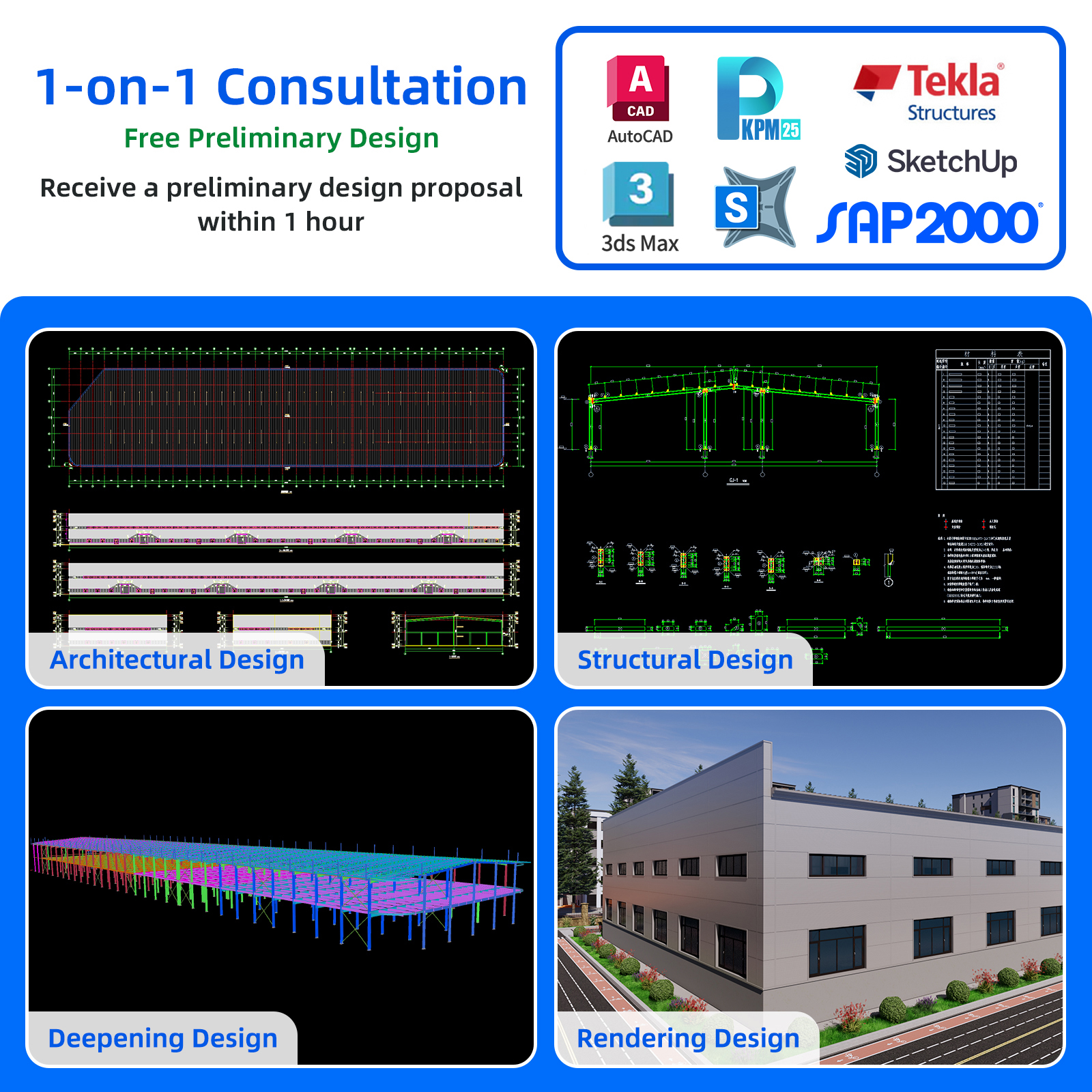 Industrial Steel Structure Warehouse Building Column Free Design Steel Frame Warehouse For Heavy Goods Store