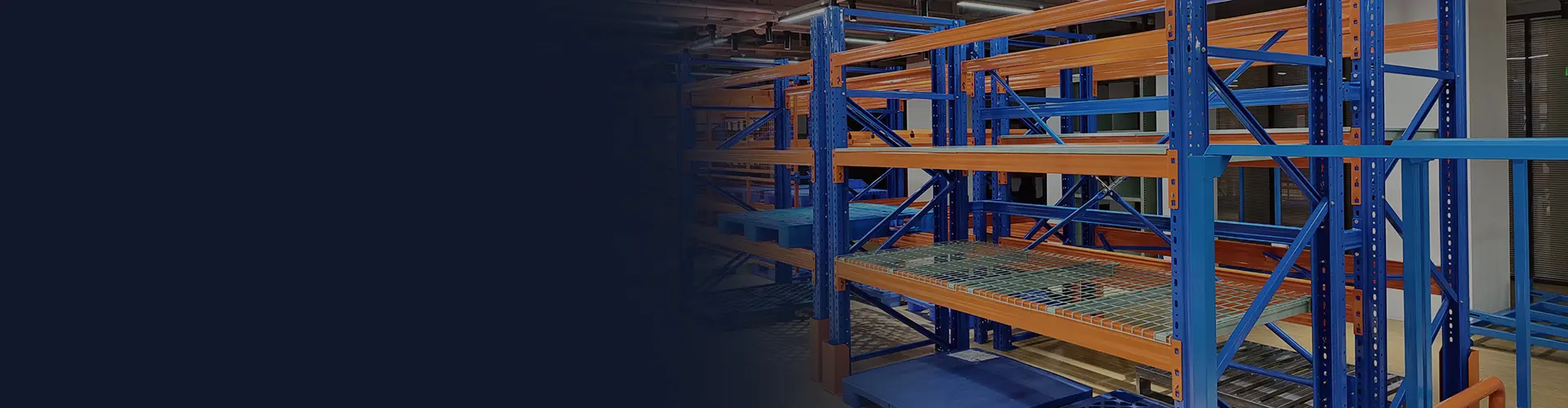 Industrial warehouse racking solutions banner