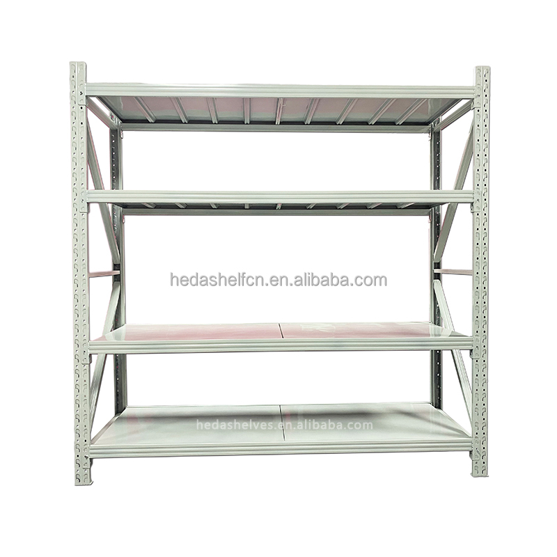 Boltless Adjustable Heavy Duty Load-Bearing 500kg/Layer Steel Racks Warehouse Industrial Stack Storage Racking Shelving System