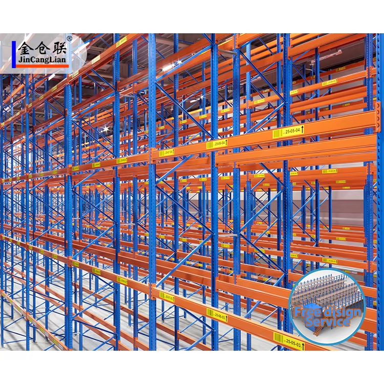 JCL Rack Logistics Selective Steel Pallet Rack Warehouse Shelves Heavy Duty Vna 5 Layer Corrosion Protection ISO9001/CE