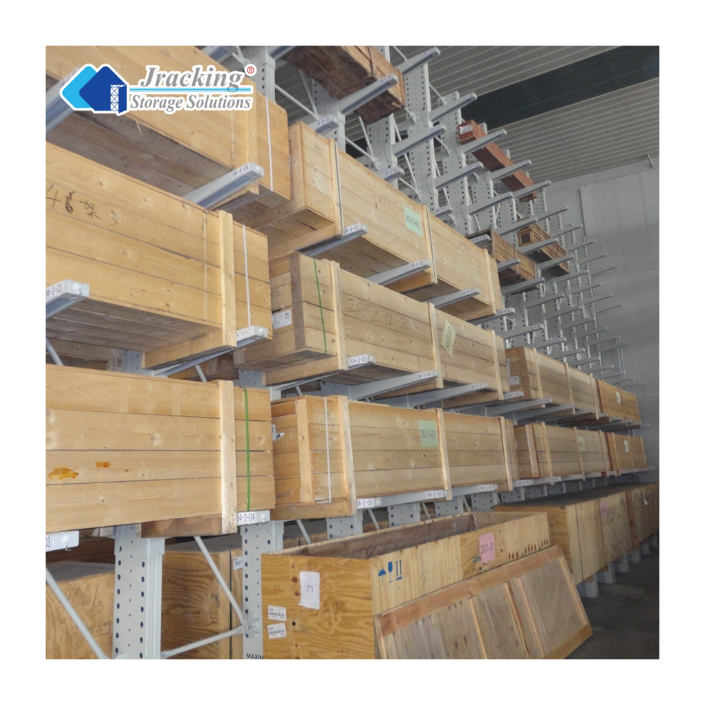 Jracking Outdoor Industrial Storage Shelving Heavy Duty Cantilever Racking System for Long Pipe Storage
