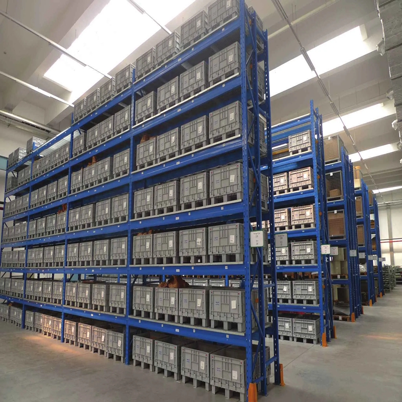 Heavy-Duty 5-Layer High-Capacity Drive-In Pallet Rack Industrial Selective Steel Metal Rack Adjustable Anti-Rust Durable Powder