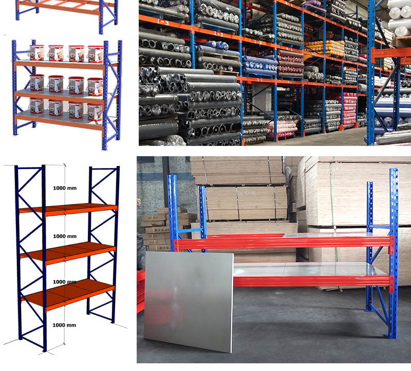 Adjustable Customized Gravity Storage Shelf Heavy Duty RackingSystem