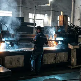 Robotic Beam Connector Welding