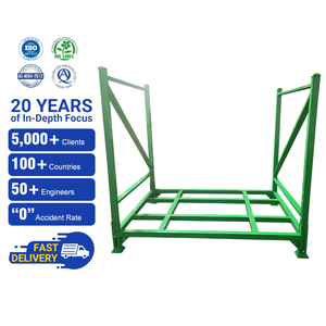 Industrial Heavy Duty Steel 5-Layer Folding Stacking Rack