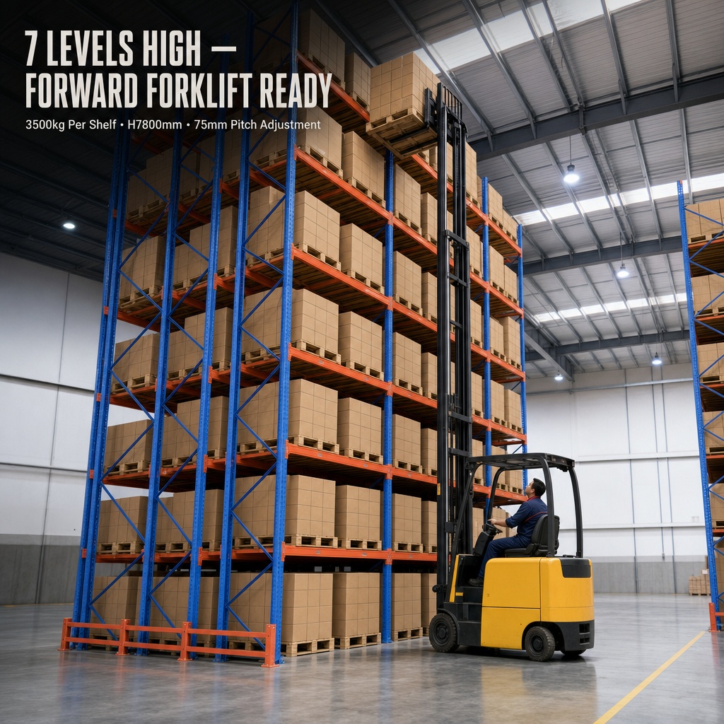 Industrial Metal Warehouse Racking System Drive Pallet Storage Drive-In Pallet Rack Shelves for Industrial