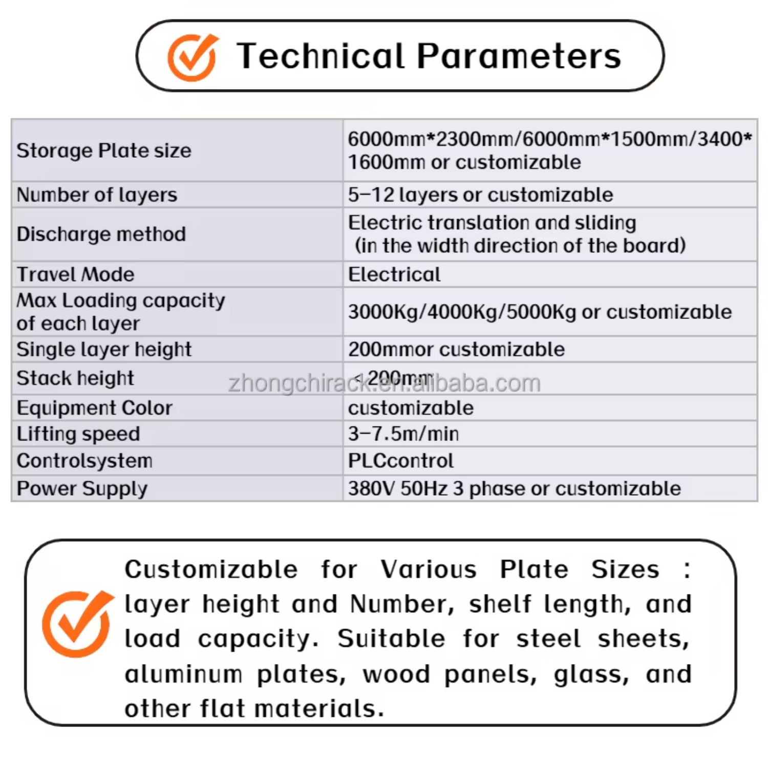 Industrial Racking Technical Diagram Specifications 2
