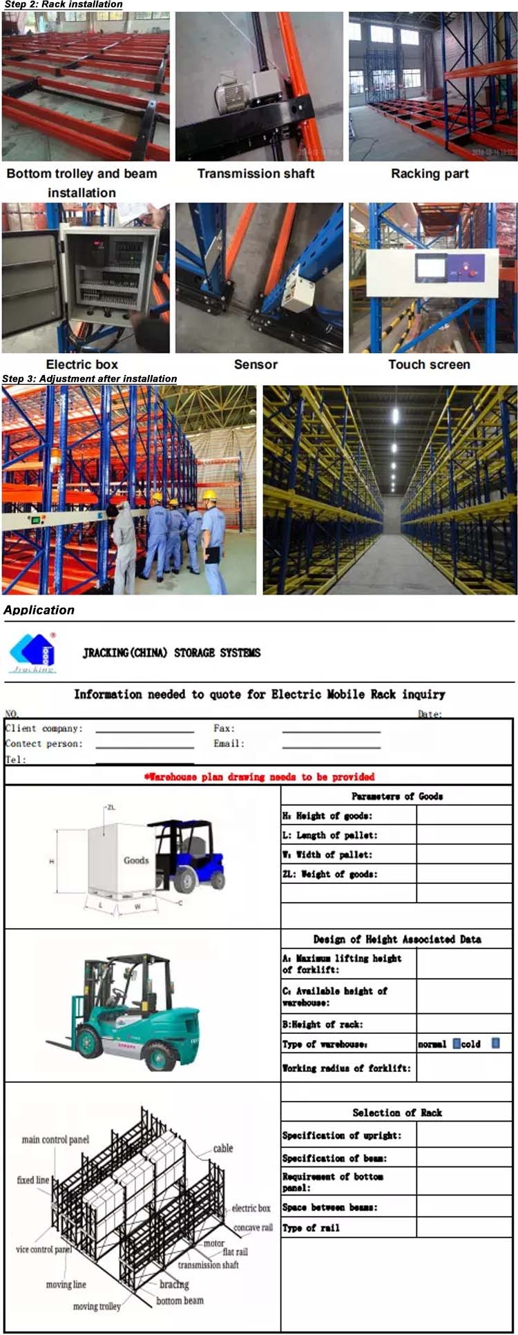 Construction Process Guide Rail Setup