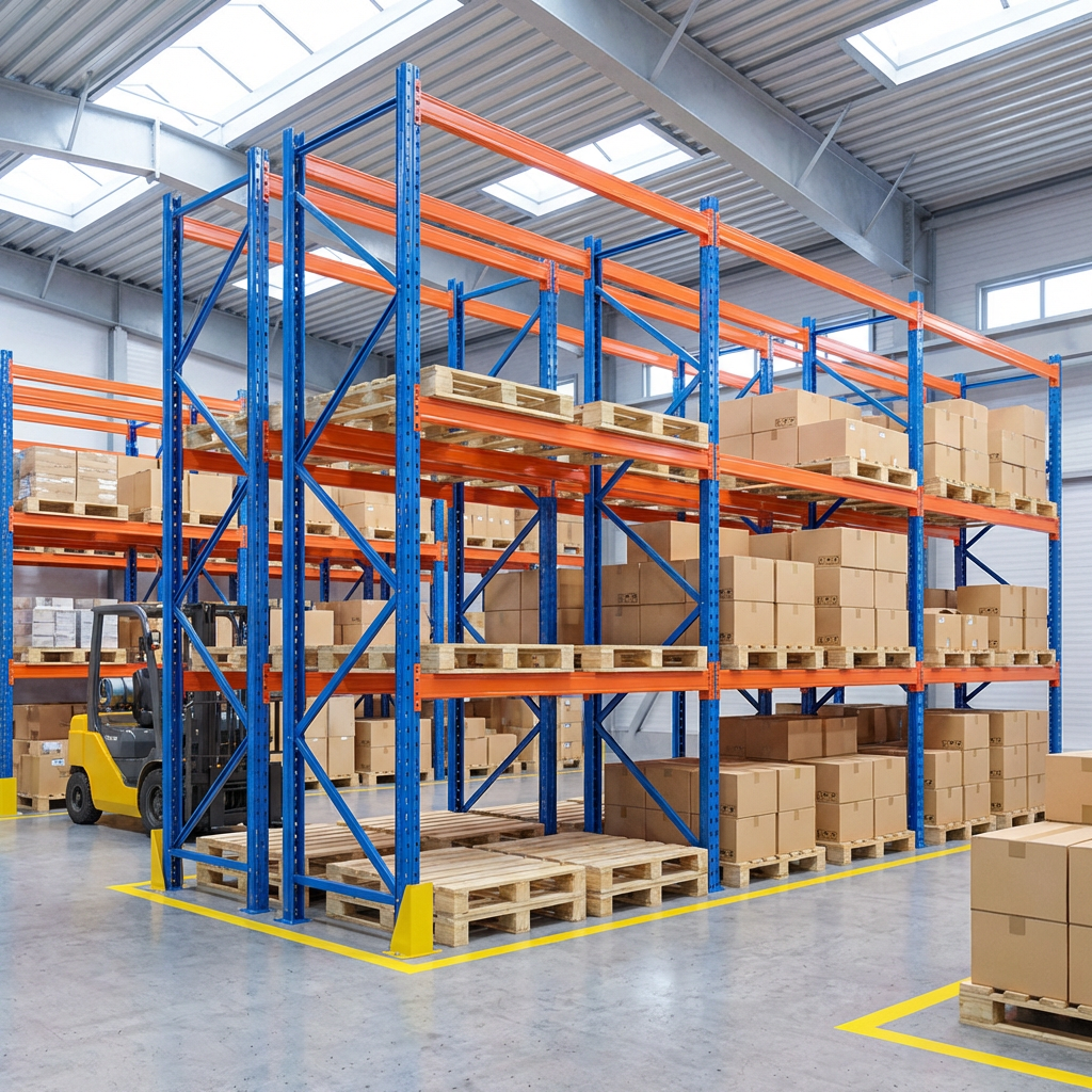 Customized Industrial Storage Wire Decking Galvanized Steel Selective Heavy Duty Pallet Rack