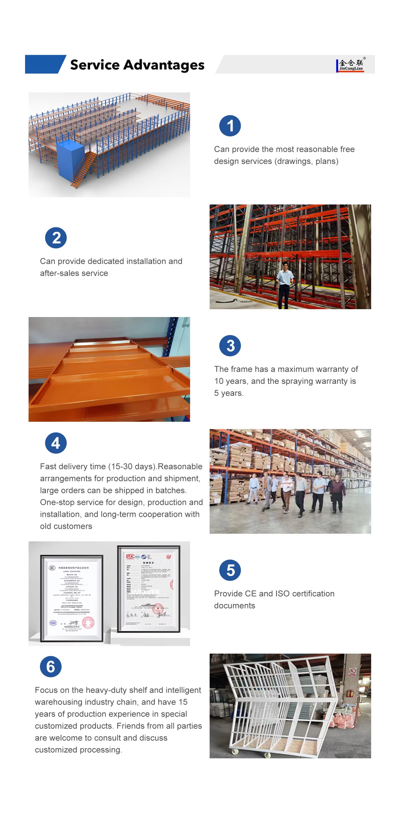 JCL Rack Logistics Selective Steel Pallet Rack Warehouse Shelves Heavy Duty Vna 5 Layer Corrosion Protection ISO9001/CE