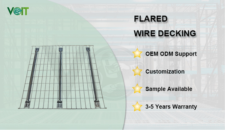 Environmentally Friendly Coating Warehouse Storage Heavy Duty Pallet Rack Wire Mesh Decking