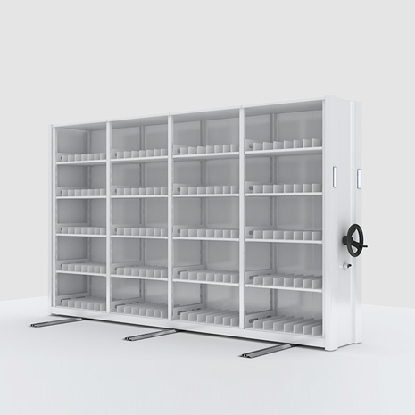 High Density Mobile Filing Shelving System Manual Compactor Movable Racking Compact Shelves