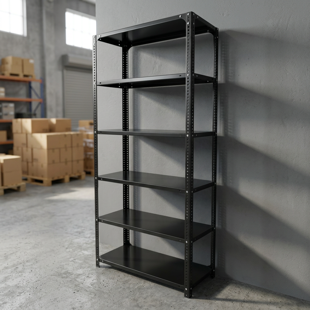 FinePunch Slotted Angle Rack FP-SA-MSPC-001 Made in India for Industrial and Storage Applications