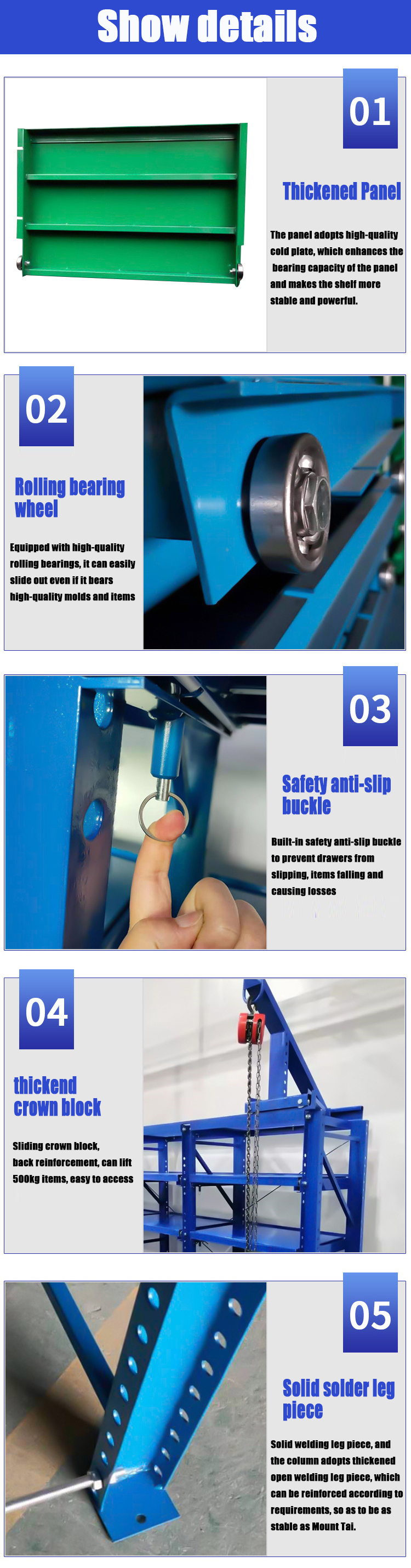 Multi Functional Mould Racking Systems Metal Storage Heaby Duty Shelves Mold Storage Racks