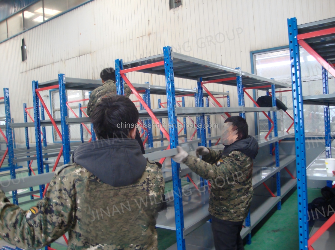 Detachable Metal Layer Storage Rack Medium Duty Steel Shelving for Logistics Warehouse Stock