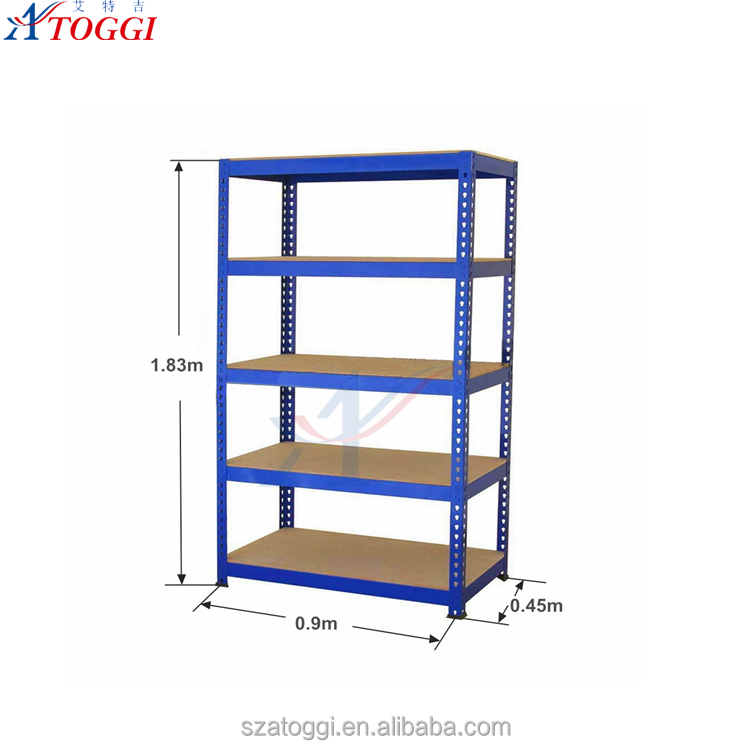900x450x1830mm Steel 5 Layer Light Duty Cheap Warehouse Rack Easy Mobile Pallet Rack