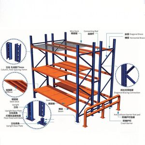 1000-5000 Kg Heavy Duty Anti-Rust Pallet Racking System Warehouse Storage Rack Adjustable Industrial Steel Shelving for Forklift