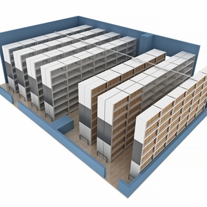 Steel Large Archives Mobile Shelving Metal Movable Compactor Filing Cabinet Mass Compactor Full Space Warehouse Rack