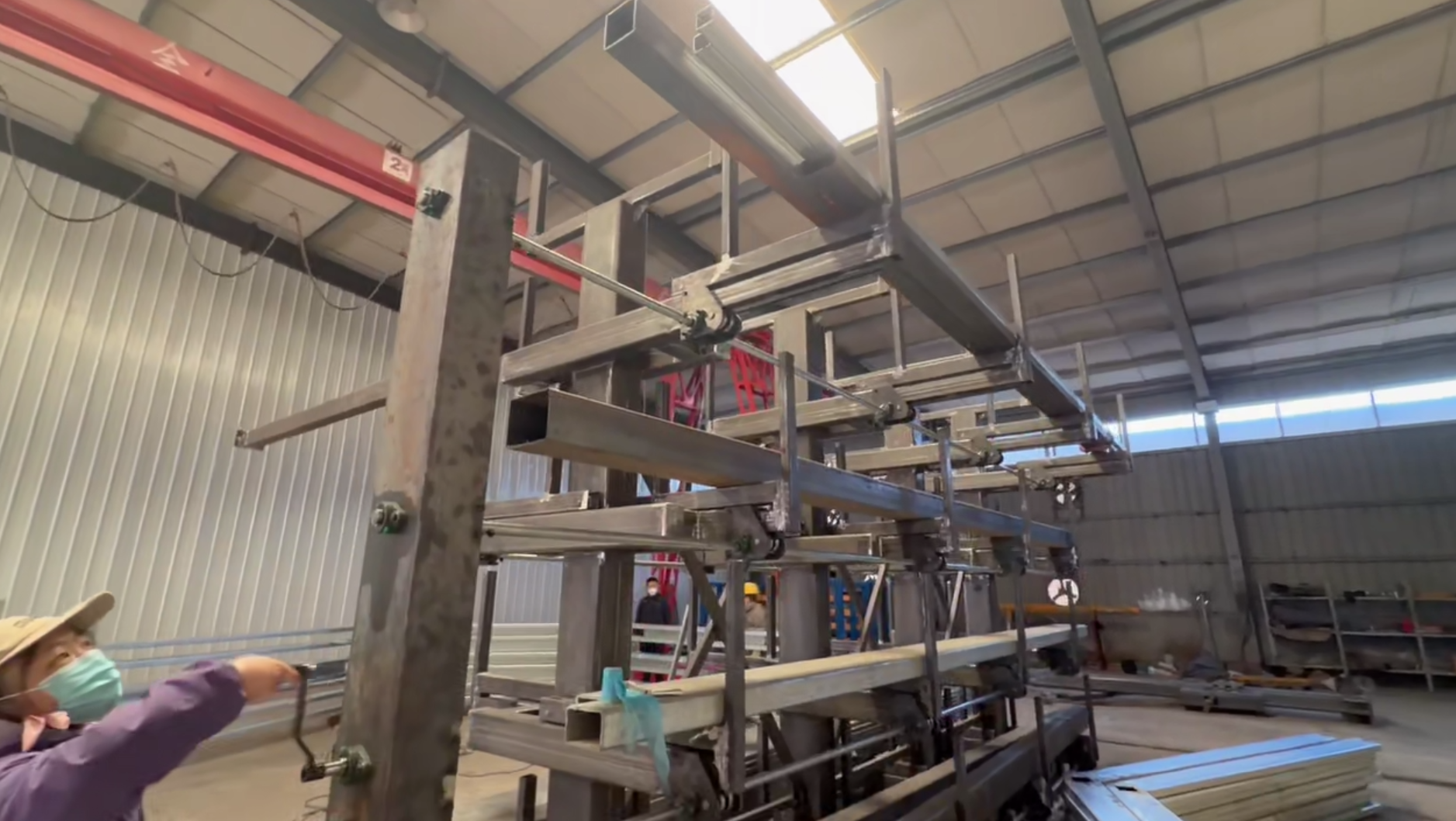 Heavy Duty Drawer Style Sheet Metal Rack Industrial Storage Rack for Workshop Material Handling