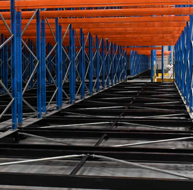 INDUSTRIAL MOBILE RACKING SOLUTION Easily Move and Sort Heavy-duty Charge (up to 8000 Lbs). Reclaim Space