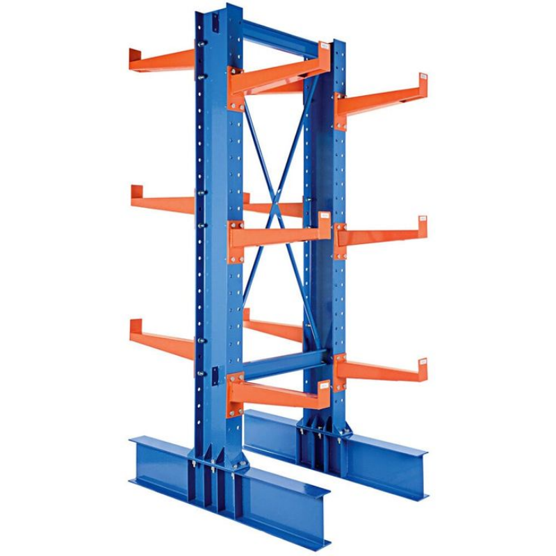 Adjustable Arm Height Heavy Load Bearing Cantilever Rack Solid Wood Timber Pallet Free Storage Cantilever Racking