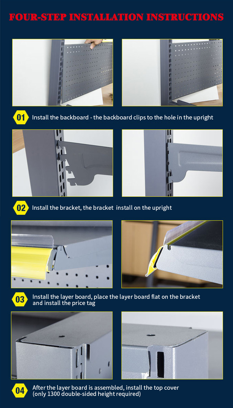Shelving Upright Post and Bracket Details