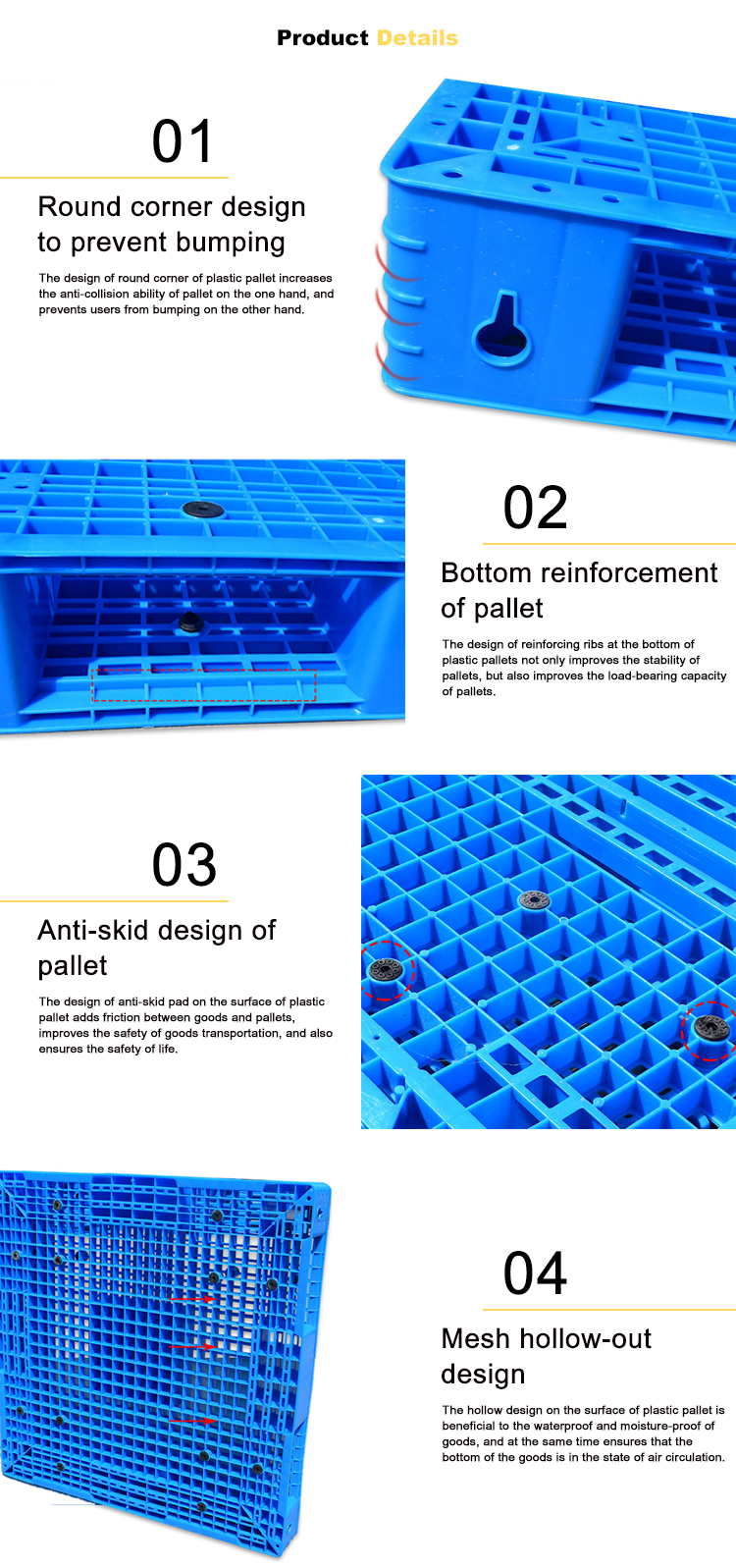 Grid Plastic Pallet Display