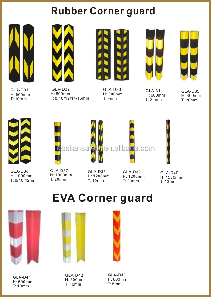 Reflective Safety Protector for Pallet Racking Uprights Customized Colors Wholesale Column Corner Guard Racking Post Protector