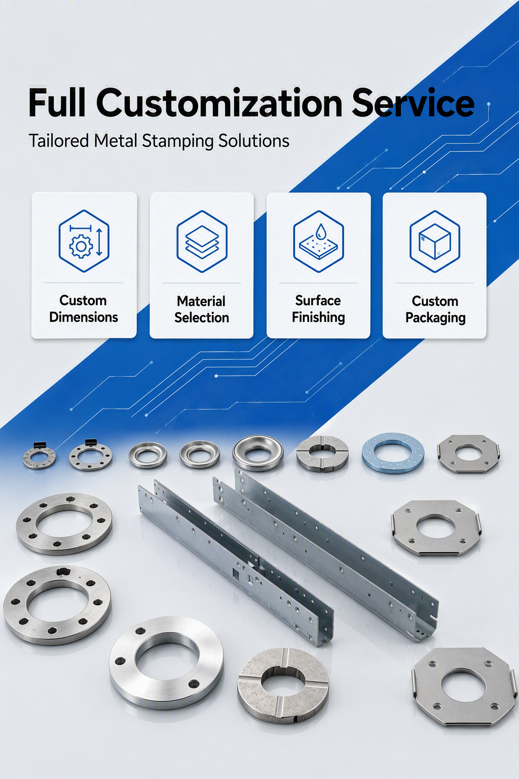 OEM Custom Precision Stamping U Shape Channel Bracket Galvanized Steel Hardware Industrial Shelf Support Rail Metal Parts
