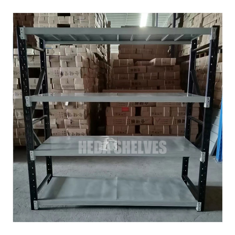 Customizable Black Warehouse Medium Duty Steel Shelving for Warehouse Storage Racks Wholesale Company