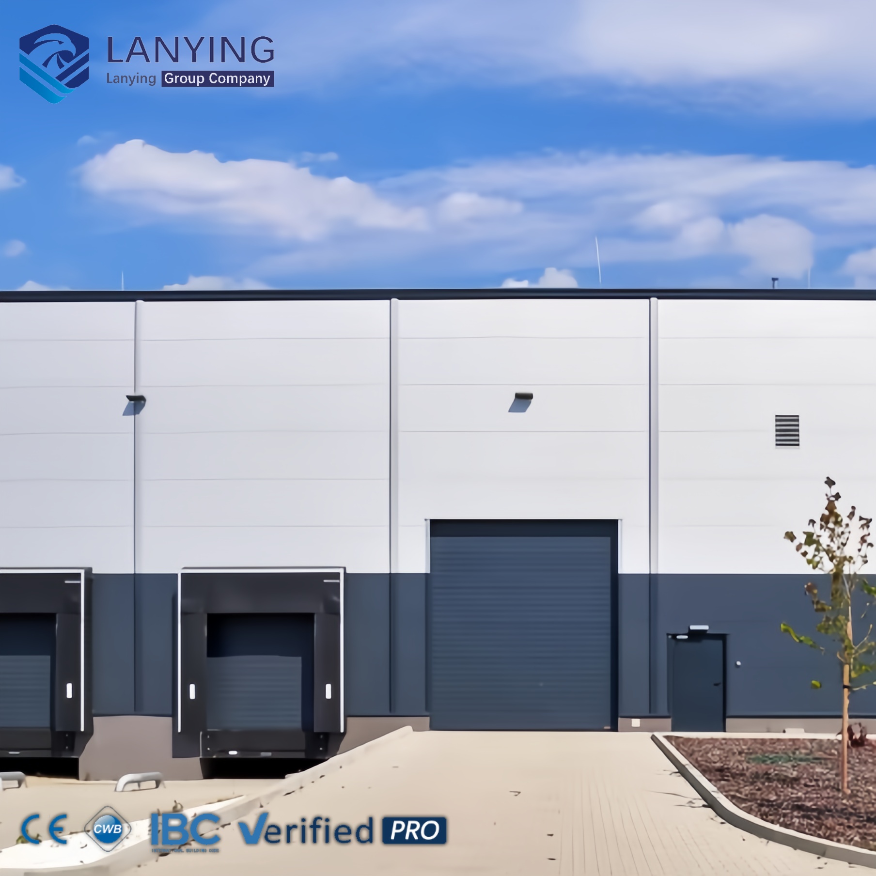 Weatherproof Mini Industrial Steel Warehouse For Equipment Storage And Small Business Logistics Center