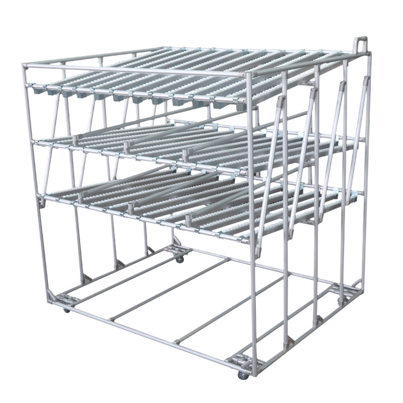Roller Track Pipe Rack System Flow Roller Rack Assemble Aluminum Flow Rails for Shelf